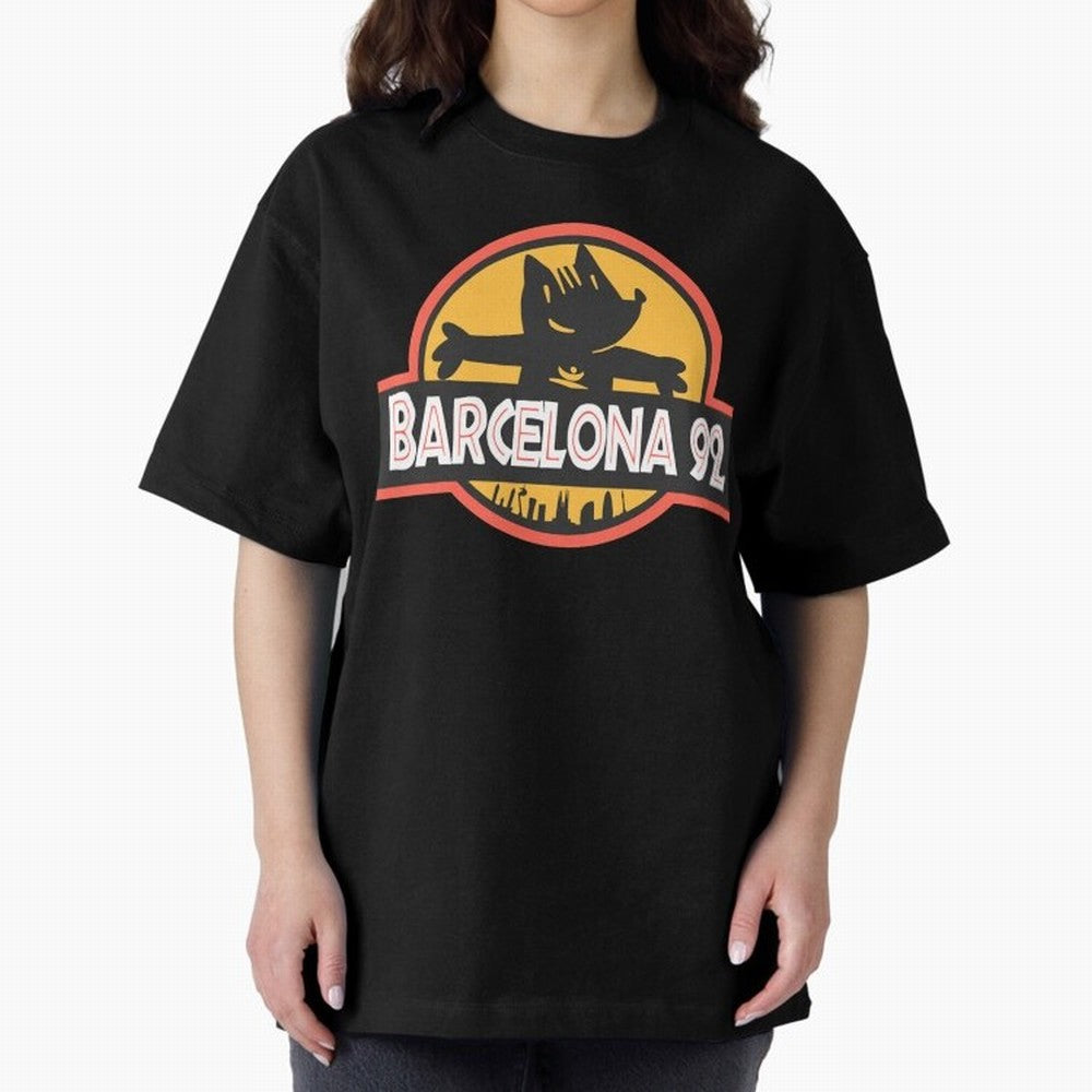 Barcelona 92 Classic T-Shirt Honor the Beautiful Game during FIFA World Cup 2026 USA Canada Mexico for Fans of Messi and Cristiano Ronaldo and Spain, Bringing Vintage Soccer Flavor, Modern Football Stars, National Flags and Final Night Emotion;