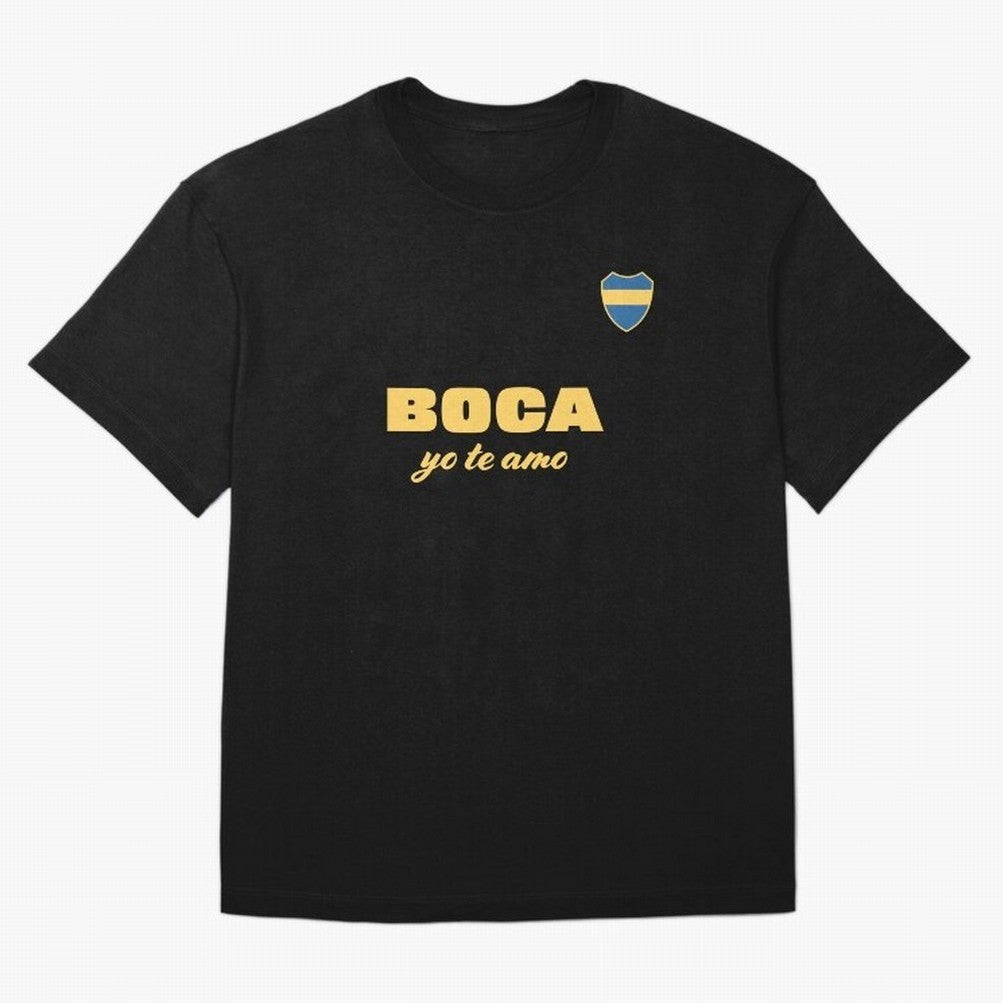 BOCA JUNIORS I LOVE YOU Fitted V-Neck T-Shirt Make the Season About Match Day Hype around FIFA World Cup 2026 USA Canada Mexico, Haaland, Germany, Retro Football Energy, Iconic Rivalries, Trophy Chase Drama and Stadium Atmosphere; Perfect for