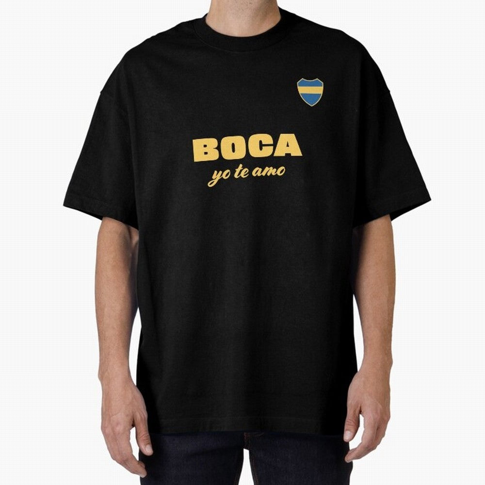 BOCA JUNIORS I LOVE YOU Fitted V-Neck T-Shirt Make the Season About Match Day Hype around FIFA World Cup 2026 USA Canada Mexico, Haaland, Germany, Retro Football Energy, Iconic Rivalries, Trophy Chase Drama and Stadium Atmosphere; Perfect for