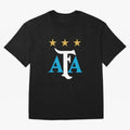 AFA logo - Argentina (light blue, white & gold) Oversized T-Shirt Bring World Football Passion into Match Day Hype around FIFA World Cup 2026 Group Stage, Mbappe, Portugal, Spain and Germany, Sports Nostalgia, International Competition, Famous