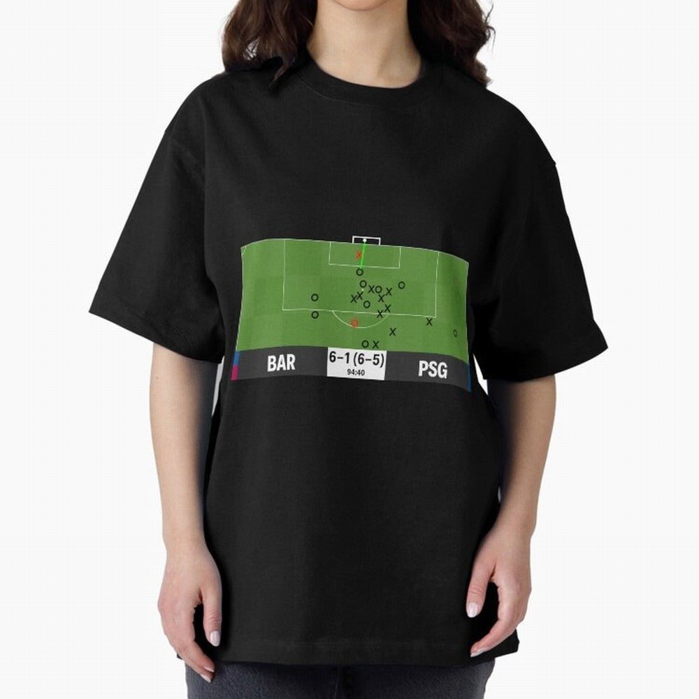 Barcelona vs Paris Saint-Germain 6-1 (6-5) @ 94:40 Goal by Sergi Roberto (La Remontada) Classic T-Shirt Feel the Trophy Chase of Global Football Passion for FIFA World Cup 2026 USA Canada Mexico, Capturing Haaland, Portugal, Spain and Germany,