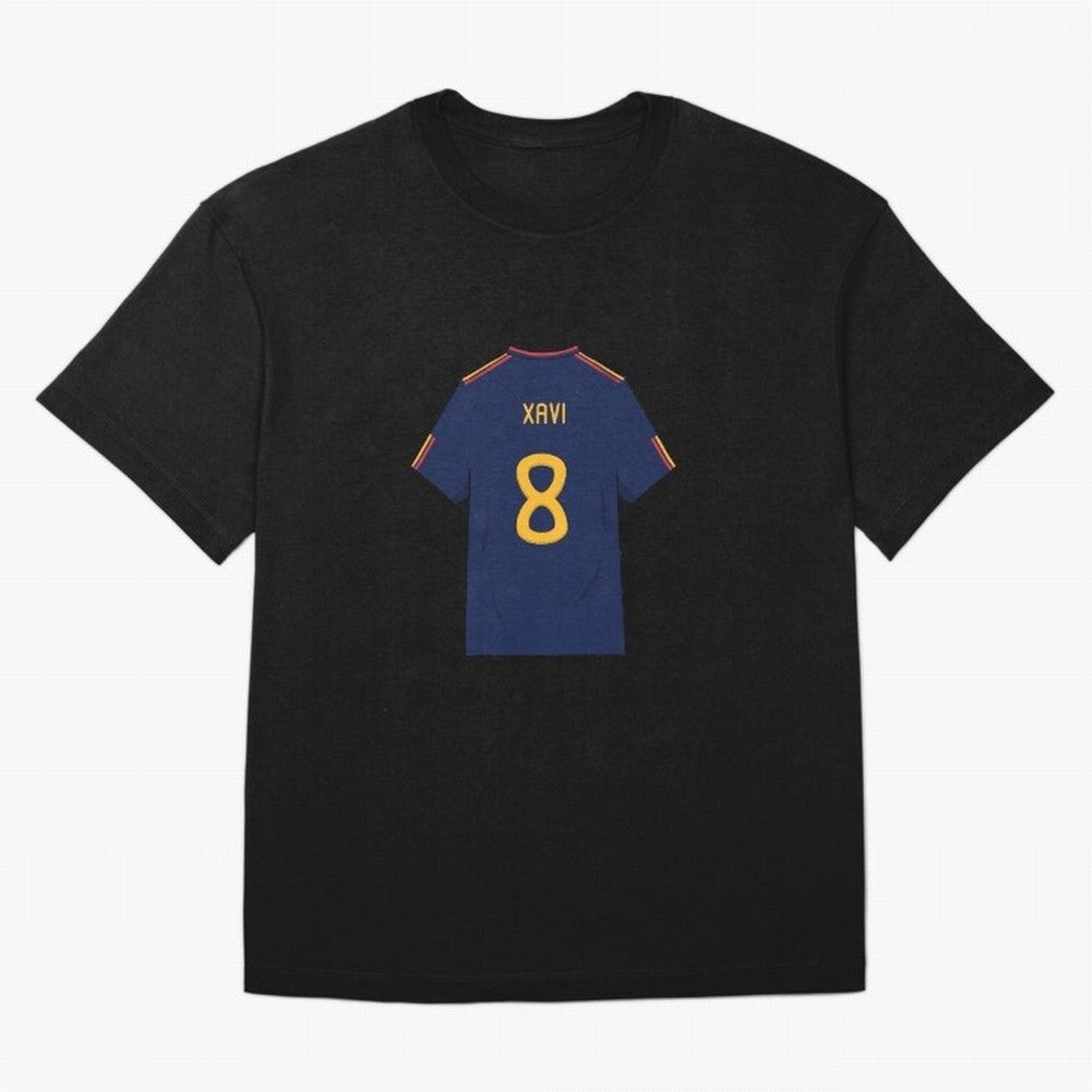 Xavi World Cup 2010 Jersey Oversized T-Shirt Live for the Drama of Match Day Hype around FIFA World Cup 2026 USA Canada Mexico, Neymar, Haaland and Cristiano Ronaldo, Germany, Football History, Final Match Energy, Crowd Noise and Once in a Lifetime