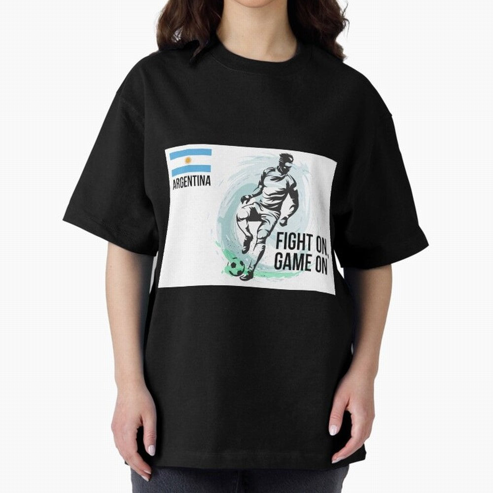 Argentinian Football Player Playing Football - Football Classic T-Shirt Celebrate Every Goal in FIFA World Cup 2026 Capturing Mbappe, Portugal, Spain and Germany Energy, Soccer Culture, Superstar Moments, National Team Dreams and Competitive Fire;