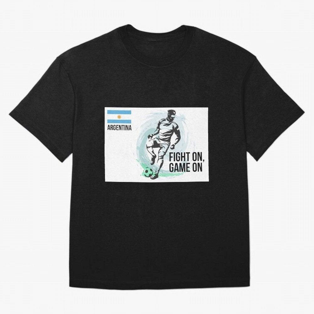 Argentinian Football Player Playing Football - Football Classic T-Shirt Celebrate Every Goal in FIFA World Cup 2026 Capturing Mbappe, Portugal, Spain and Germany Energy, Soccer Culture, Superstar Moments, National Team Dreams and Competitive Fire;