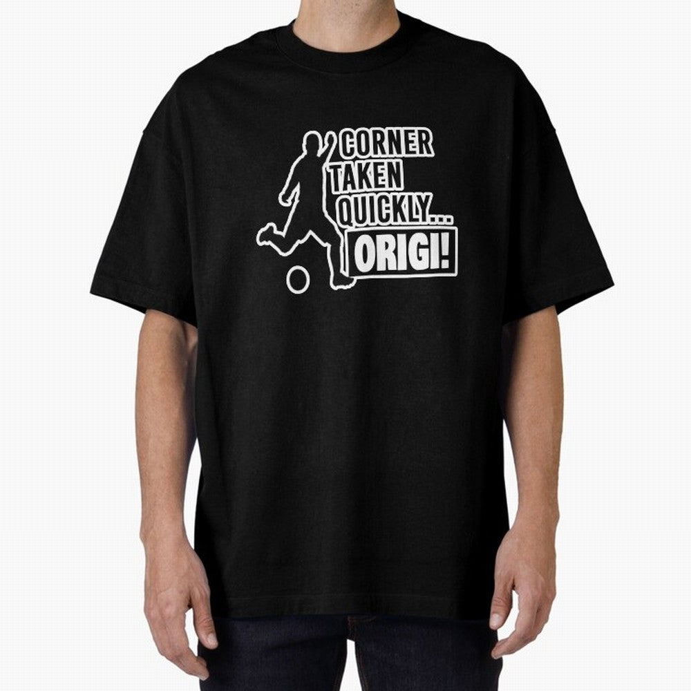 Corner Taken Quickly Origi (Black) Essential T-Shirt Celebrate Every Goal in FIFA World Cup 2026 Group Stage Spirit, Inspired by Netherlands, Cristiano Ronaldo, Global Supporter Spirit, Legendary Goals, National Colors and Tournament Celebration;