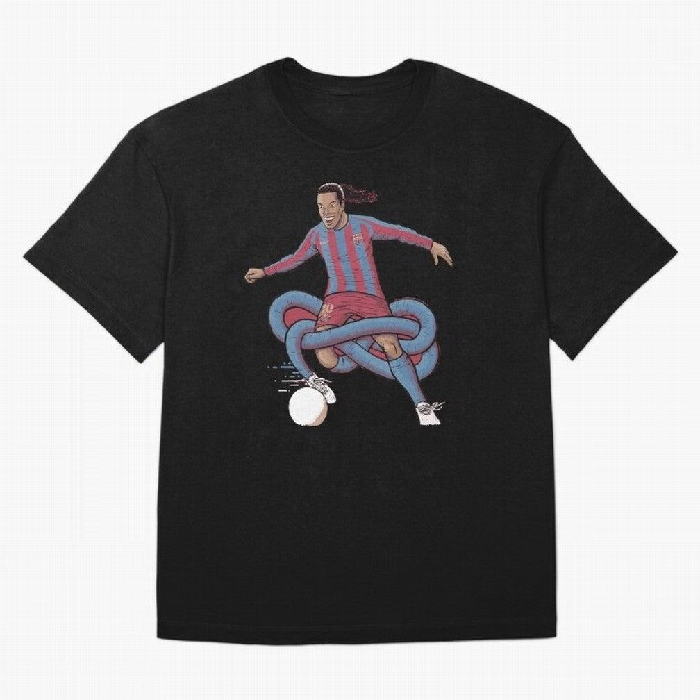 Ronaldinho Oversized T-Shirt Show Love for Legendary Goals in FIFA World Cup 2026 Driven by Mbappe, Portugal, Spain and Germany Energy, Football Passion, Legendary Performances, Festival Vibes and Supporter Community; Ideal for Fans Who Follow