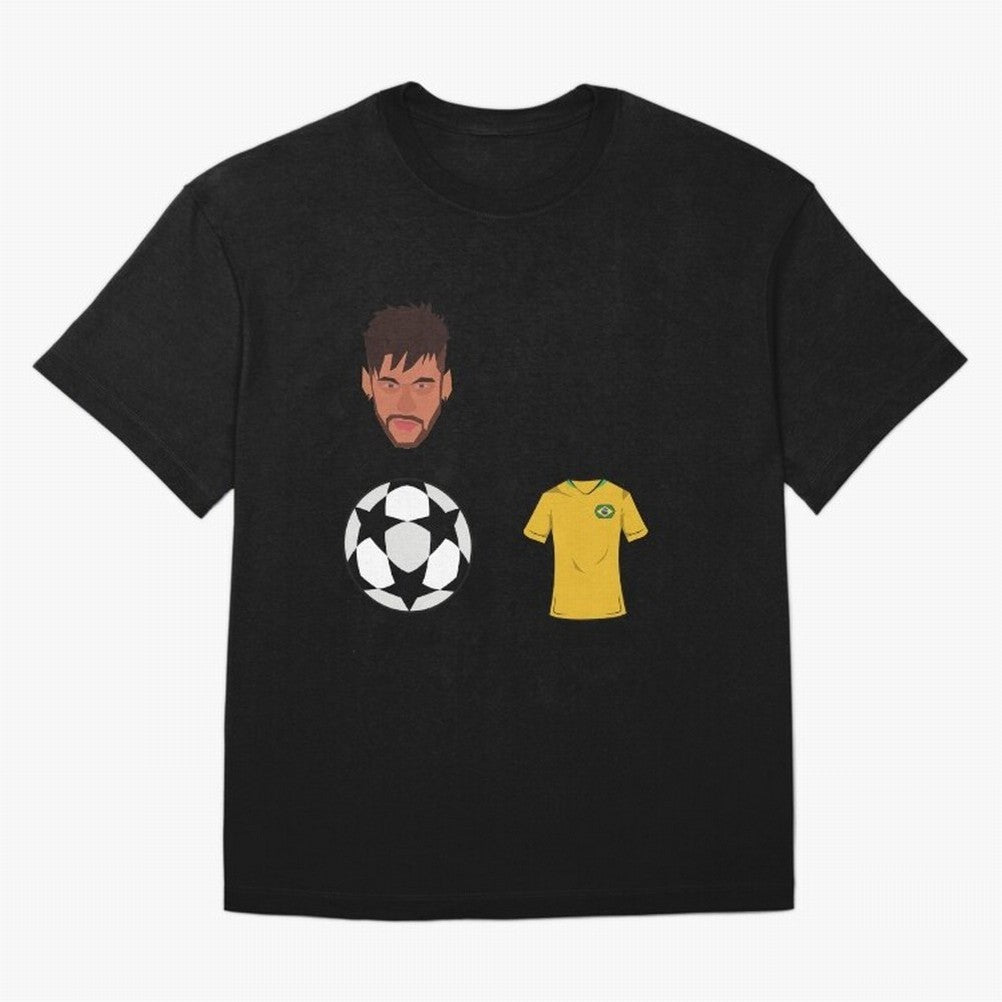 Neymar JR 10 - PSG X Brazil Oversized T-Shirt Carry the Colors and Pride of the FIFA World Cup 2026 USA Canada Mexico Journey through Mbappe Highlights, Germany Pride, Stadium Chants, National Pride, Trophy Dreams and Unforgettable Football