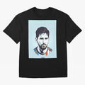 Messi Pop Art Portrait Graphic T-Shirt Mark FIFA World Cup 2026 USA Canada Mexico for Fans of Messi, Neymar and Mbappe and Brazil, Bringing Supporter Pride, Iconic Celebrations, Legendary Names and Global Match Day Energy; Perfect for Fans,