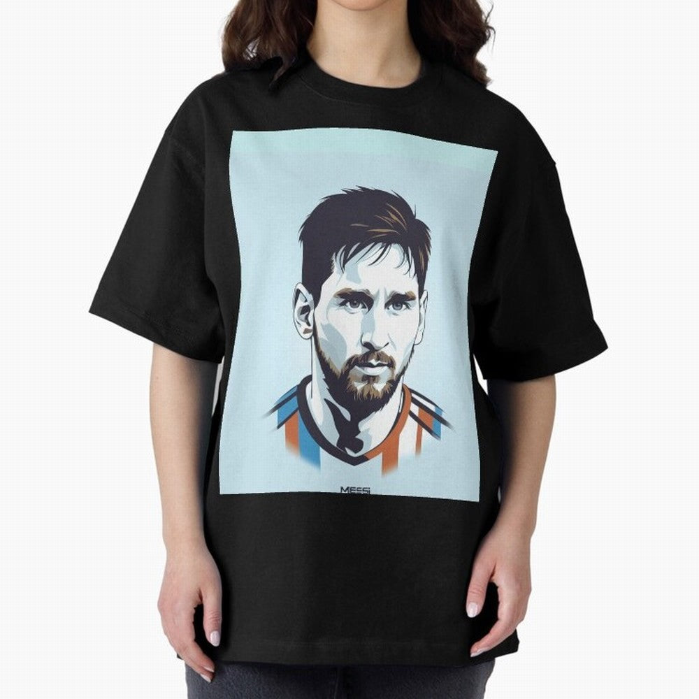 Messi Pop Art Portrait Graphic T-Shirt Mark FIFA World Cup 2026 USA Canada Mexico for Fans of Messi, Neymar and Mbappe and Brazil, Bringing Supporter Pride, Iconic Celebrations, Legendary Names and Global Match Day Energy; Perfect for Fans,