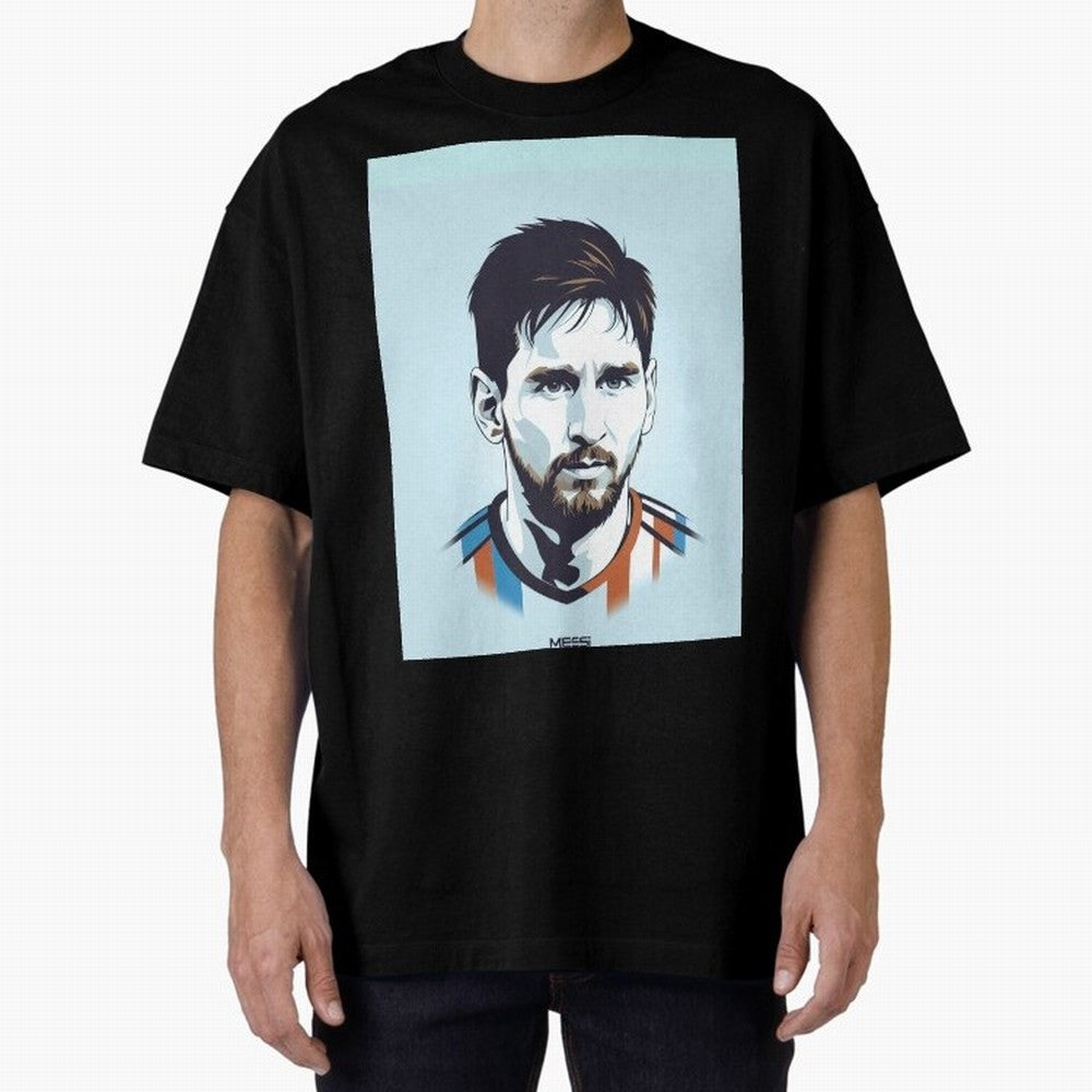 Messi Pop Art Portrait Graphic T-Shirt Mark FIFA World Cup 2026 USA Canada Mexico for Fans of Messi, Neymar and Mbappe and Brazil, Bringing Supporter Pride, Iconic Celebrations, Legendary Names and Global Match Day Energy; Perfect for Fans,