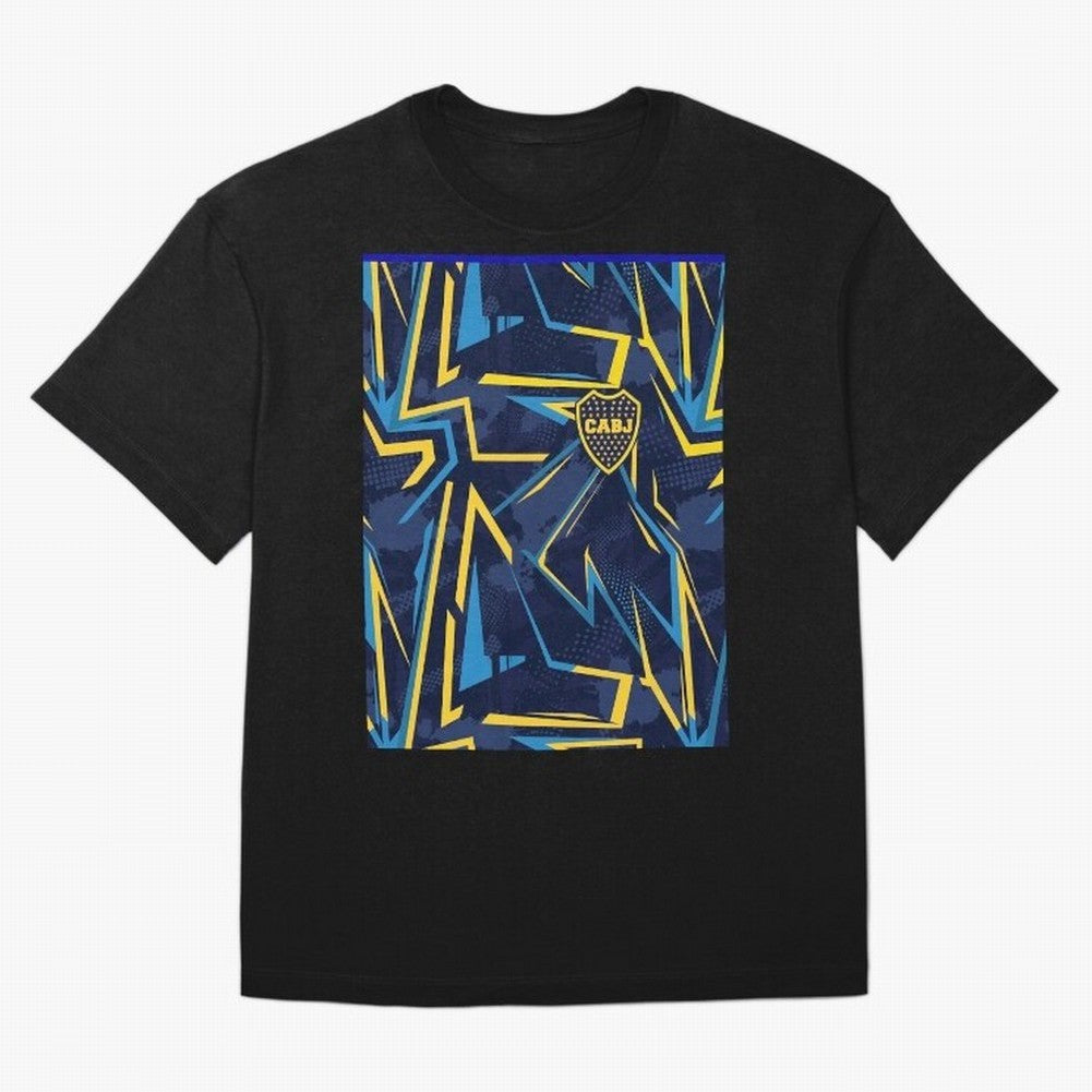 Boca Jrs Graphic T-Shirt Back the Journey through Match Day Hype around FIFA World Cup 2026 Group Stage, Neymar, Haaland and Cristiano Ronaldo, Argentina, Retro Football Energy, Iconic Rivalries, Trophy Chase Drama and Stadium Atmosphere; Great for