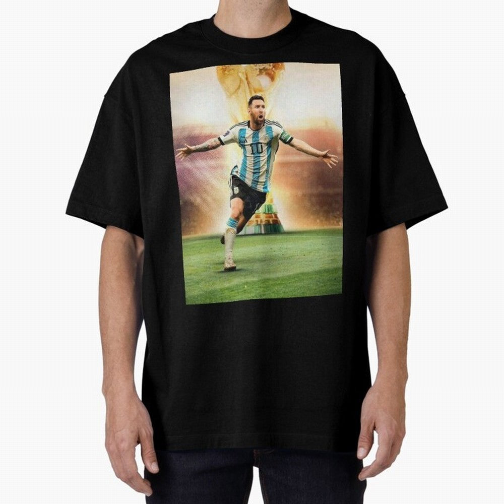 Messi Graphic T-Shirt Cheer for FIFA World Cup 2026 Group Stage Capturing Cristiano Ronaldo, Argentina, France and Brazil Energy, Worldwide Fan Energy, Dramatic Goals, Stadium Lights and Championship Celebrations; Perfect for Supporters Who Want