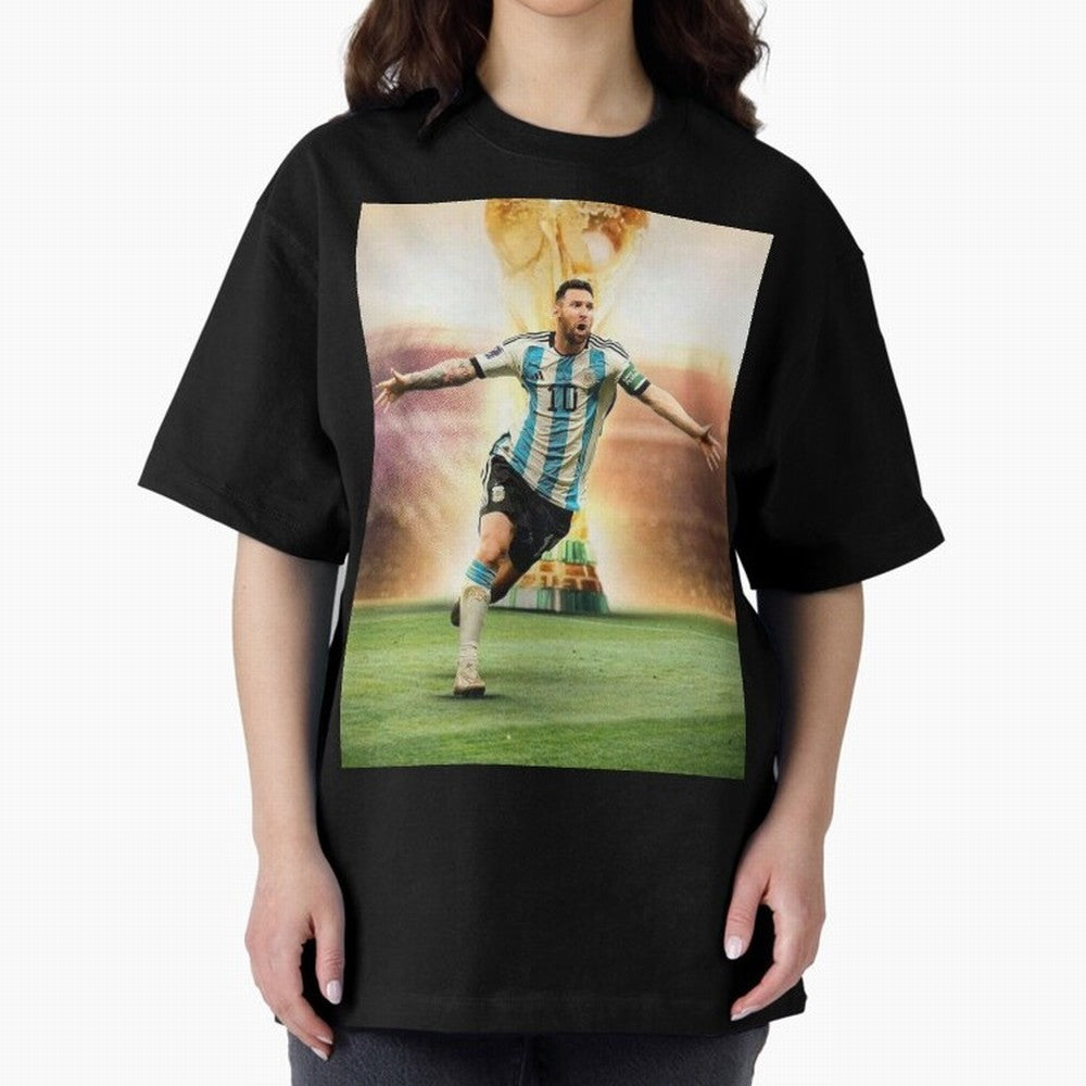 Messi Graphic T-Shirt Cheer for FIFA World Cup 2026 Group Stage Capturing Cristiano Ronaldo, Argentina, France and Brazil Energy, Worldwide Fan Energy, Dramatic Goals, Stadium Lights and Championship Celebrations; Perfect for Supporters Who Want