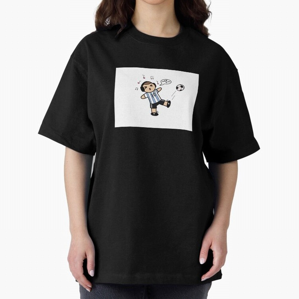 Musical Messi Premium T-Shirt Celebrate Classic Football Spirit in Global Football Passion for FIFA World Cup 2026 Group Stage, Highlighting Messi, Neymar and Mbappe, Argentina, Vintage Soccer Flavor, Modern Football Stars, National Flags and Final