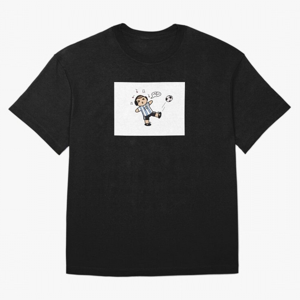 Musical Messi Premium T-Shirt Celebrate Classic Football Spirit in Global Football Passion for FIFA World Cup 2026 Group Stage, Highlighting Messi, Neymar and Mbappe, Argentina, Vintage Soccer Flavor, Modern Football Stars, National Flags and Final