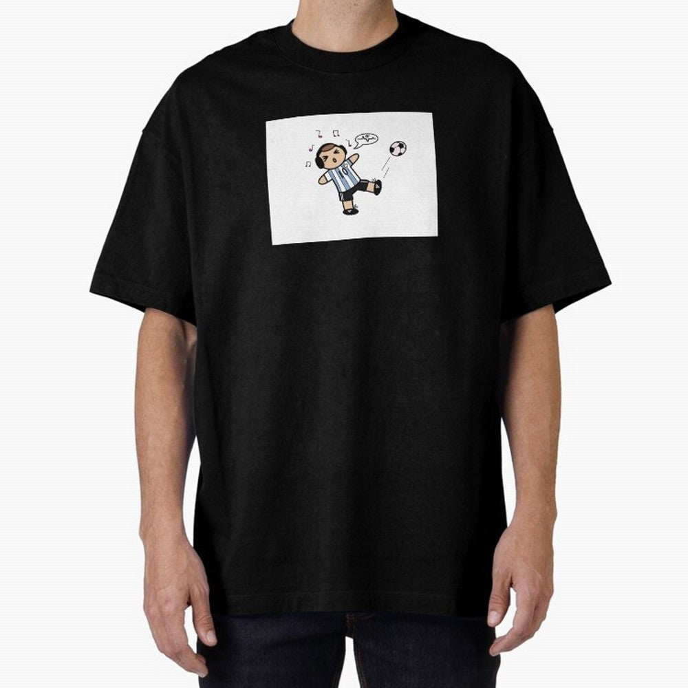 Musical Messi Premium T-Shirt Celebrate Classic Football Spirit in Global Football Passion for FIFA World Cup 2026 Group Stage, Highlighting Messi, Neymar and Mbappe, Argentina, Vintage Soccer Flavor, Modern Football Stars, National Flags and Final