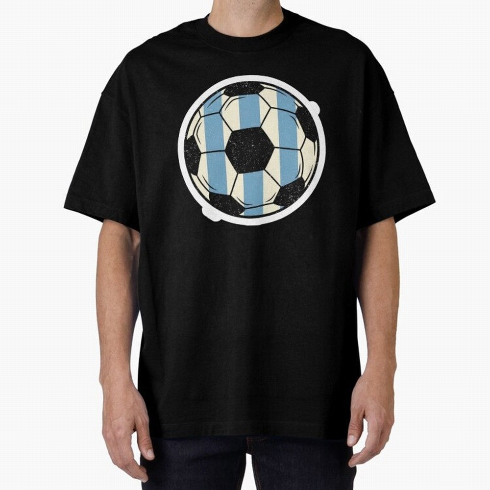 Soccer ball sticker || Buenos Aires Vibes Premium T-Shirt Support FIFA World Cup 2026 Spirit, Celebrating England, France and Netherlands, Cristiano Ronaldo, Haaland and CR7, Global Supporter Spirit, Legendary Goals, National Colors and Tournament