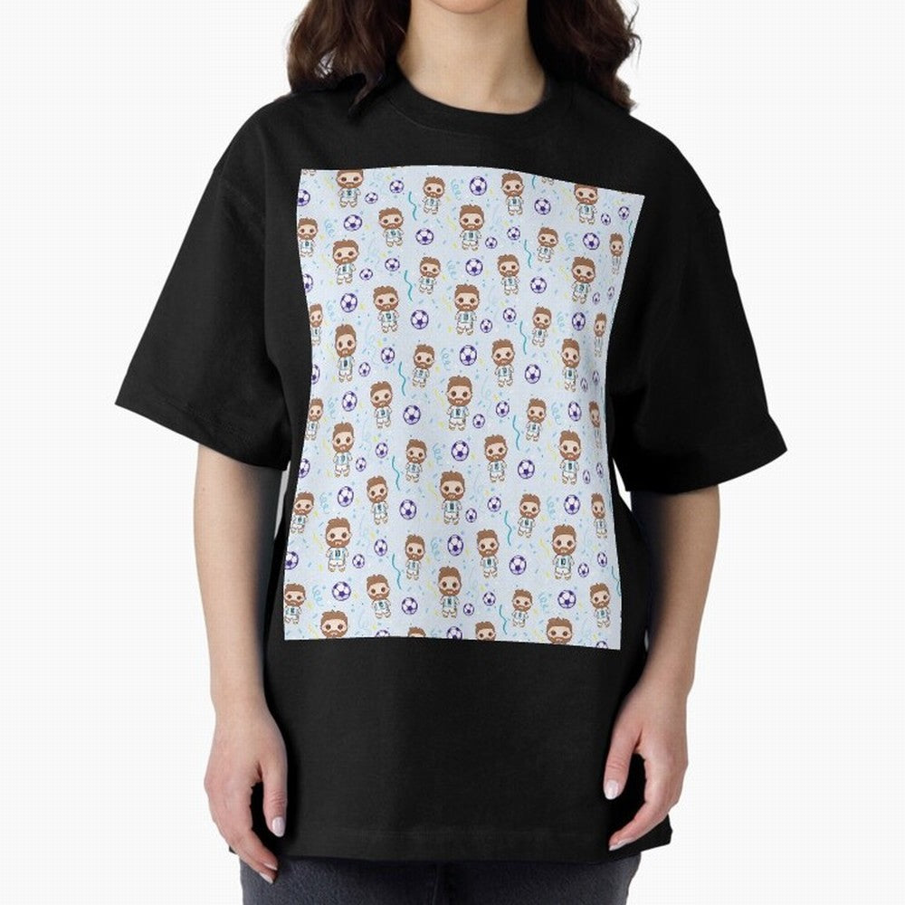 Football Player Pattern Graphic T-Shirt Bring Champion Energy into FIFA World Cup 2026 Featuring CR7, Brazil Energy, Sports Nostalgia, International Competition, Famous Players and Unforgettable Victories; Ideal for Passionate Fans Who Love