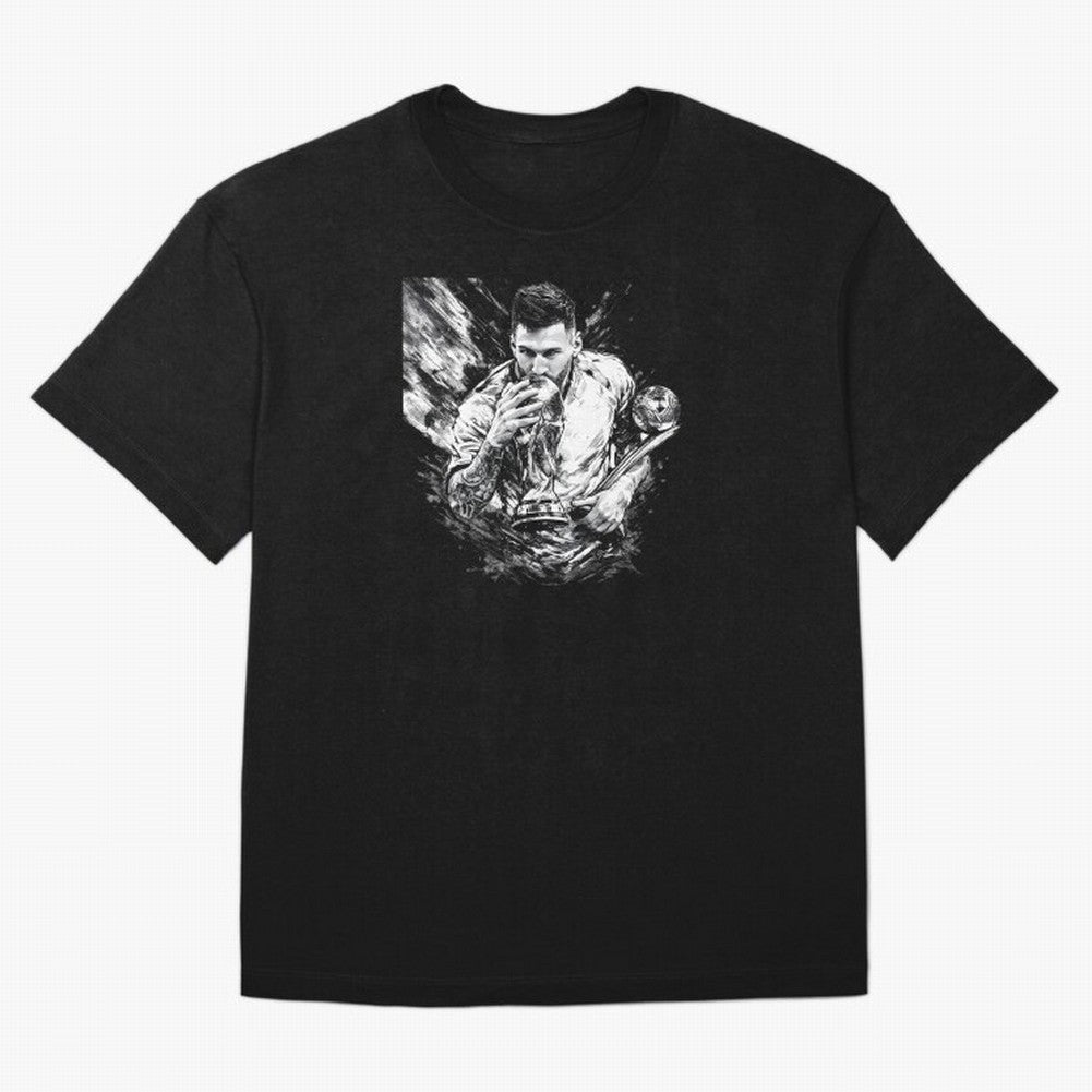Eternal Glory ¨C Inked Champion Tribute Messi Premium T-Shirt Back Your Heroes with FIFA World Cup 2026 USA Canada Mexico Built around Messi, Argentina Energy, Tournament Hype, Historic Matchups, Family Viewing Parties and Global Sports Pride;