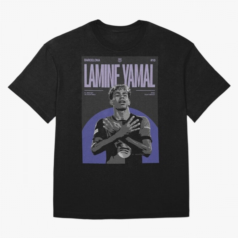 Lamine Yamal Barcelona Poster HD Premium T-Shirt Bring Bold Fan Energy to Match Day Hype around FIFA World Cup 2026, Haaland, Portugal, Stadium Chants, National Pride, Trophy Dreams and Unforgettable Football Memories; Ideal for Fans Who Follow