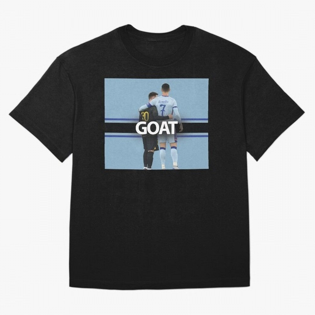 The Two Goats Messi & Ronaldo Premium T-Shirt Represent FIFA World Cup 2026 for Fans of Cristiano Ronaldo and Germany, Bringing Soccer Culture, Superstar Moments, National Team Dreams and Competitive Fire; Great for Watch Parties, Sports Bars,
