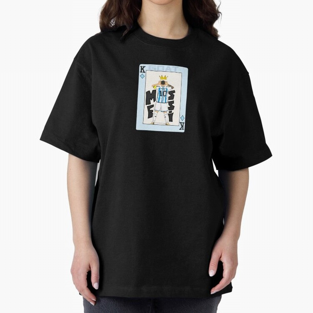 Deck of cards Messi Premium T-Shirt Enjoy Match Day Hype around FIFA World Cup 2026, Haaland, Argentina, France and Brazil, Tournament Hype, Historic Matchups, Family Viewing Parties and Global Sports Pride; Great for Supporters Who Love Legendary