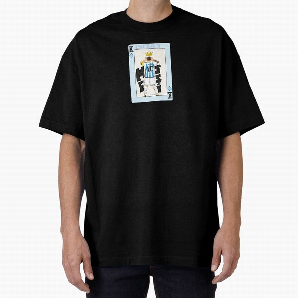 Deck of cards Messi Premium T-Shirt Enjoy Match Day Hype around FIFA World Cup 2026, Haaland, Argentina, France and Brazil, Tournament Hype, Historic Matchups, Family Viewing Parties and Global Sports Pride; Great for Supporters Who Love Legendary