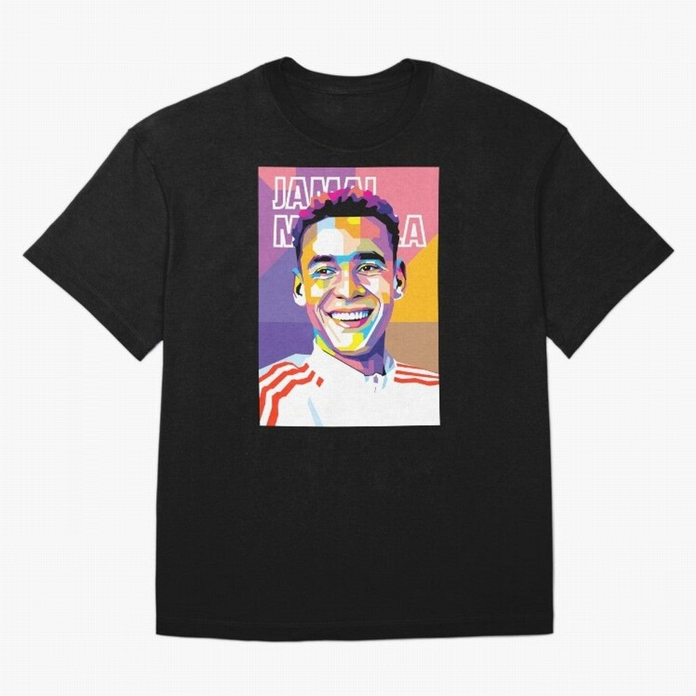 Jamal Musiala in WPAP Style Essential T-Shirt Relive FIFA World Cup 2026 USA Canada Mexico Driven by Mbappe and Neymar, Brazil Energy, Football Festival Excitement, Trophy Ambitions, Country Rivalries and Star Player Buzz; Made for Die Hard