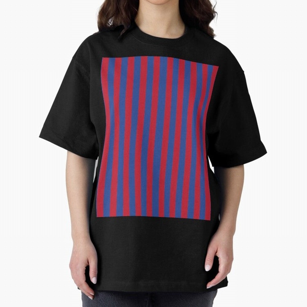 Red and blue stripes sports pattern Graphic T-Shirt Bring a Vintage Feel to FIFA World Cup 2026 USA Canada Mexico Driven by Mbappe and Neymar, Argentina, France and Brazil Energy, Global Supporter Spirit, Legendary Goals, National Colors and