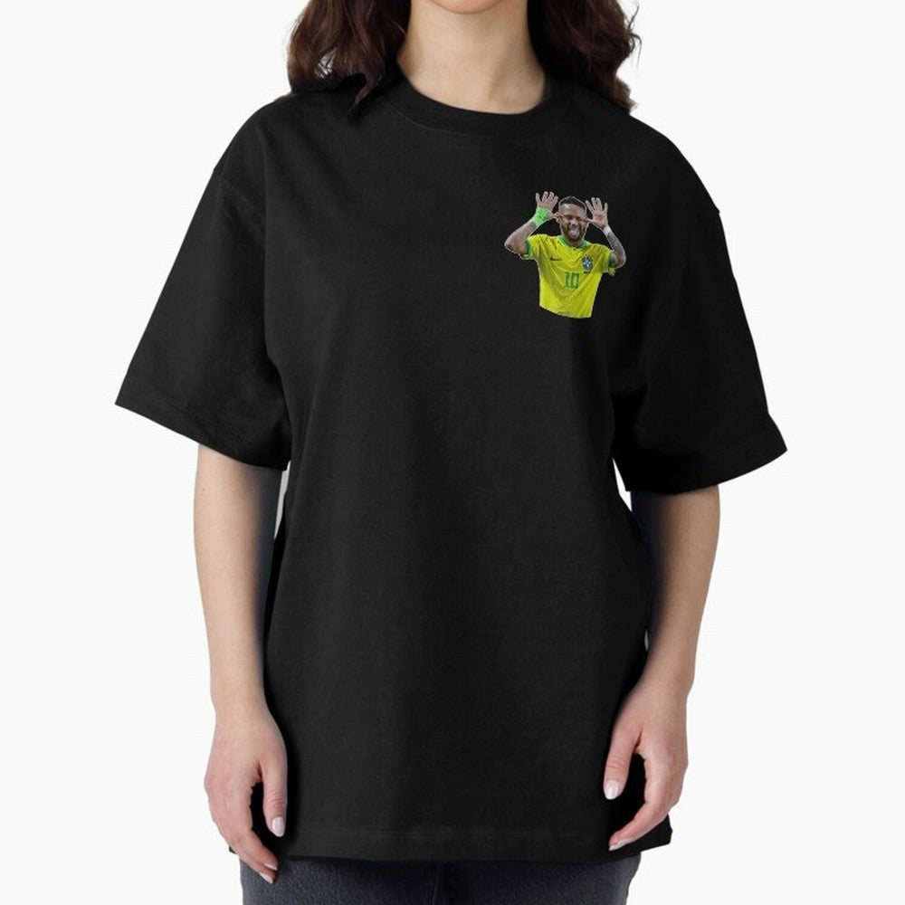 Neymar Oversized T-Shirt Keep the Match Day Mood of FIFA World Cup 2026 Spirit, Filled with Portugal, Spain and Germany, Cristiano Ronaldo, Haaland and CR7, Game Day Rituals, Football Legends, Country Pride and the Road to the Final; Perfect for