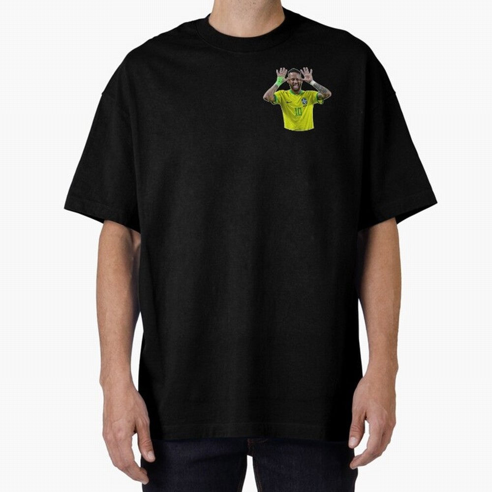 Neymar Oversized T-Shirt Keep the Match Day Mood of FIFA World Cup 2026 Spirit, Filled with Portugal, Spain and Germany, Cristiano Ronaldo, Haaland and CR7, Game Day Rituals, Football Legends, Country Pride and the Road to the Final; Perfect for