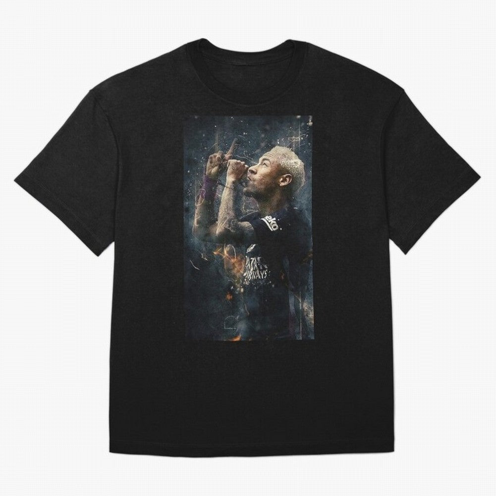 Illustration Neymar Design Classic T-Shirt Wear the Spirit of Global Football Passion for FIFA World Cup 2026 Group Stage, Connected to Messi, Portugal, Spain and Germany, Stadium Memories, Football Loyalty, International Chants and Championship
