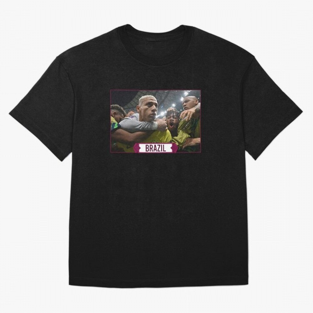 Brazil World Cup Oversized T-Shirt Represent Football Lovers during FIFA World Cup 2026 USA Canada Mexico for Fans of Messi and Cristiano Ronaldo and Netherlands, Bringing Fan Favorite Moments, National Team Passion, Big Match Drama and Soccer