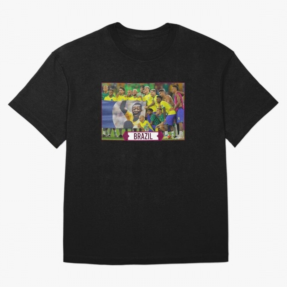 Brazil World Cup Classic T-Shirt Bring a Vintage Feel to FIFA World Cup 2026 USA Canada Mexico with Mbappe and Neymar, Germany Energy, Classic Soccer Heritage, Championship Pressure, Fan Loyalty and International Pride; Perfect for Fans,