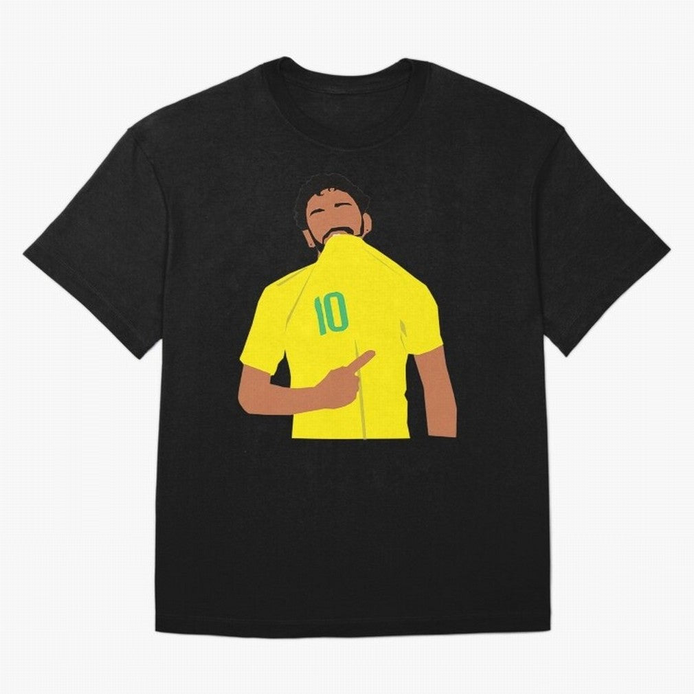 Neymar Jr Oversized T-Shirt Honor the Football Icons of FIFA World Cup 2026 USA Canada Mexico for Fans of CR7 and Messi and Spain, Bringing Match Day Excitement, Supporter Culture, Golden Goals and Global Football Passion; Perfect for Supporters