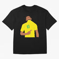 Neymar Jr Oversized T-Shirt Honor the Football Icons of FIFA World Cup 2026 USA Canada Mexico for Fans of CR7 and Messi and Spain, Bringing Match Day Excitement, Supporter Culture, Golden Goals and Global Football Passion; Perfect for Supporters