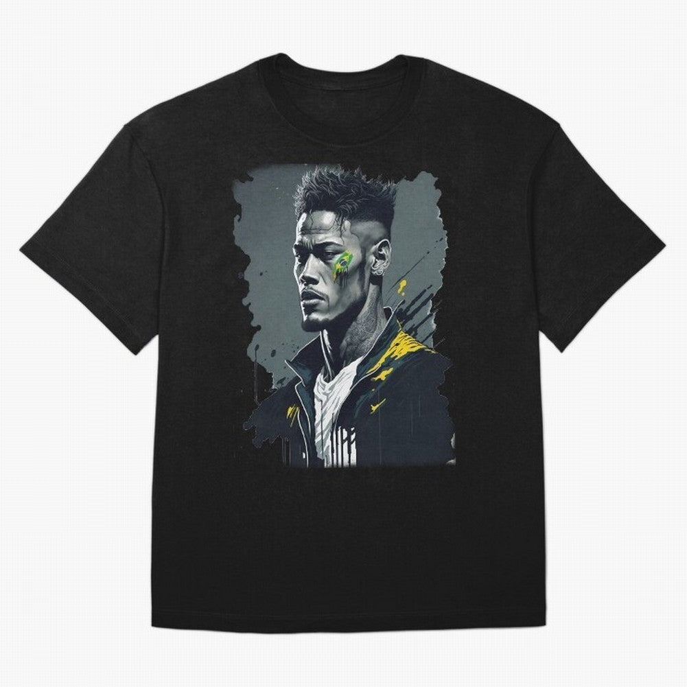 Neymar Jr. splash art Oversized T-Shirt Make Every Match About FIFA World Cup 2026 Group Stage for Fans of Messi, CR7 and Mbappe and Netherlands, Bringing Stadium Chants, National Pride, Trophy Dreams and Unforgettable Football Memories; Made for