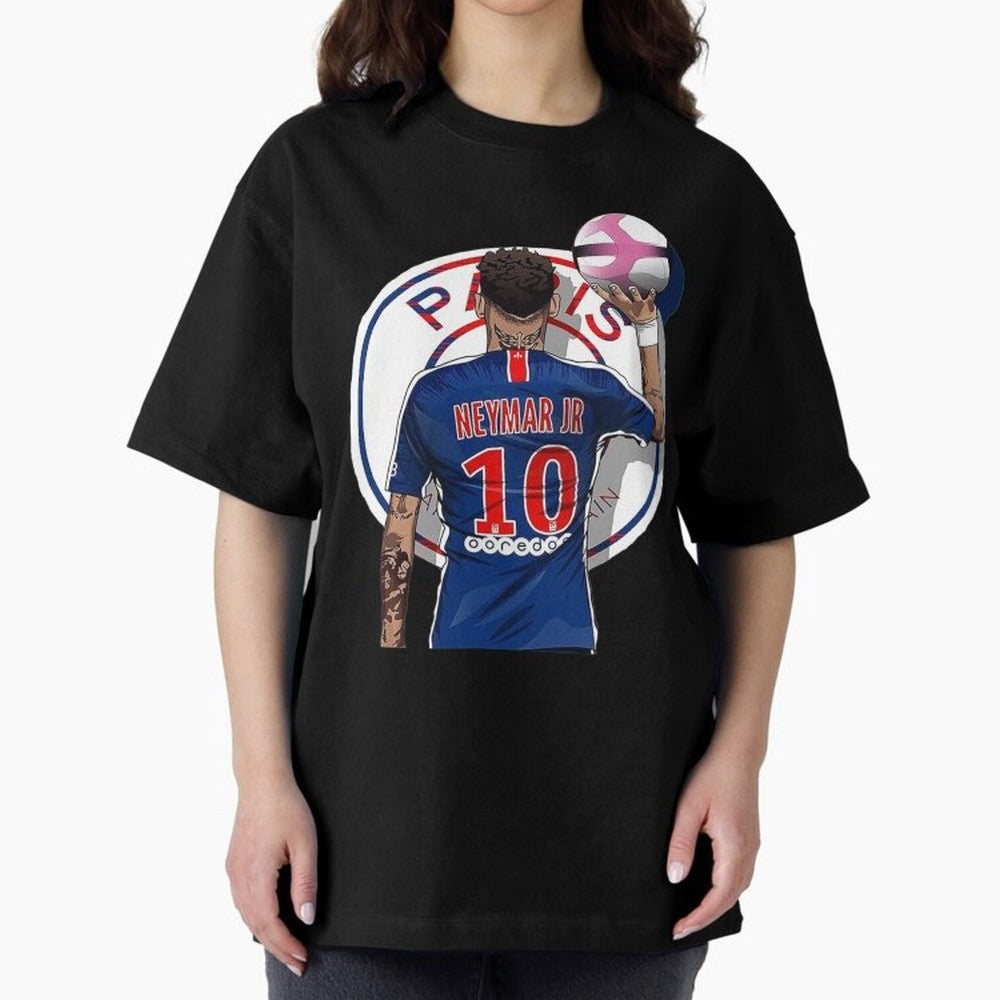 Art Neymar Illustration Classic T-Shirt Mark FIFA World Cup 2026 Spirit, Centered on Brazil, Portugal and Argentina, Cristiano Ronaldo, Haaland and CR7, Sports Nostalgia, International Competition, Famous Players and Unforgettable Victories;