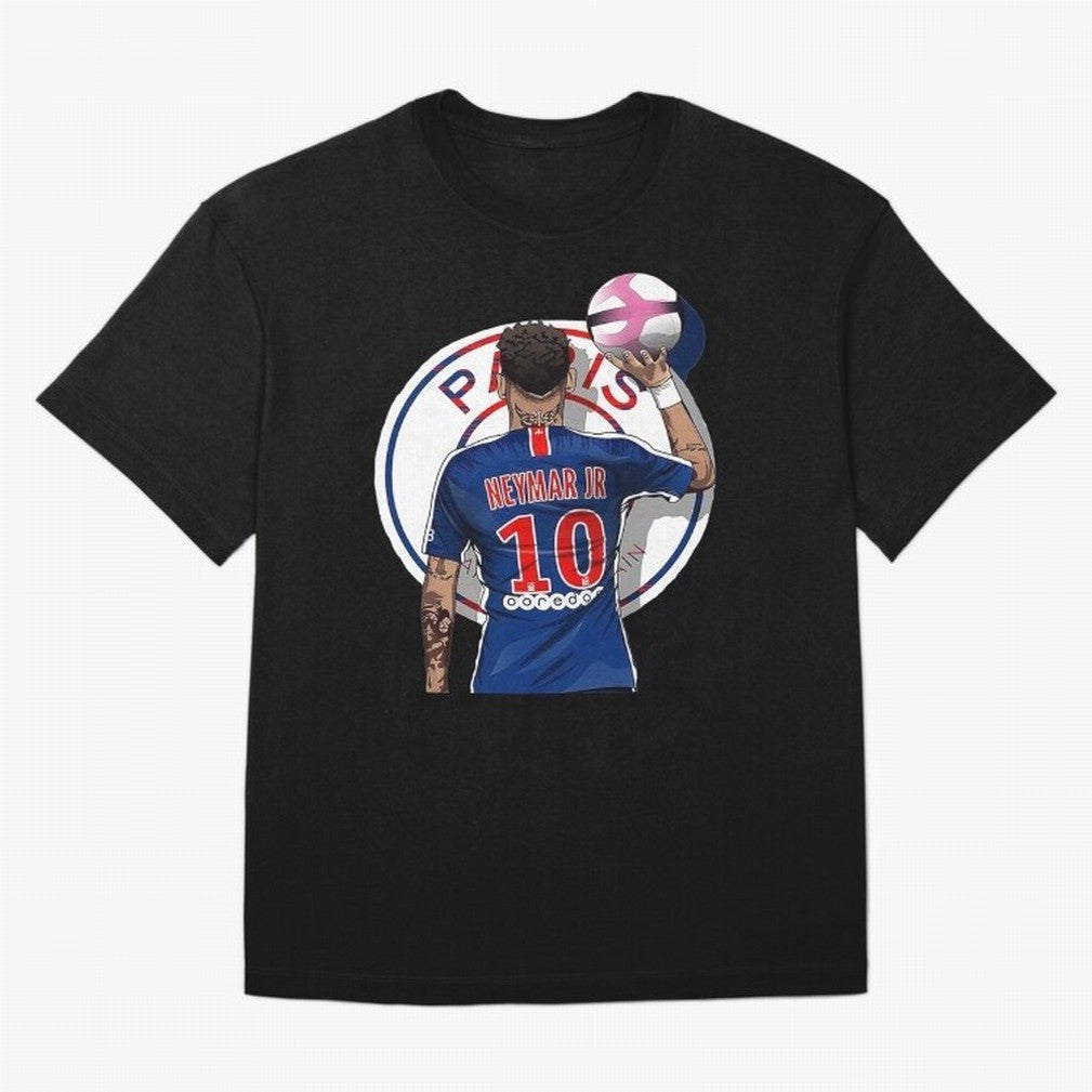 Art Neymar Illustration Classic T-Shirt Mark FIFA World Cup 2026 Spirit, Centered on Brazil, Portugal and Argentina, Cristiano Ronaldo, Haaland and CR7, Sports Nostalgia, International Competition, Famous Players and Unforgettable Victories;