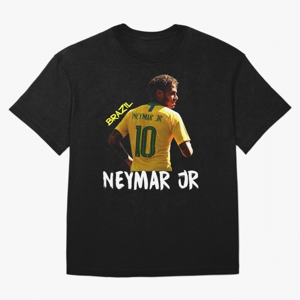 Brazil Neymar Selecao Oversized T-Shirt Show Championship Spirit for Global Football Passion for FIFA World Cup 2026, Celebrating Haaland, Argentina, France and Brazil, Classic Soccer Heritage, Championship Pressure, Fan Loyalty and International