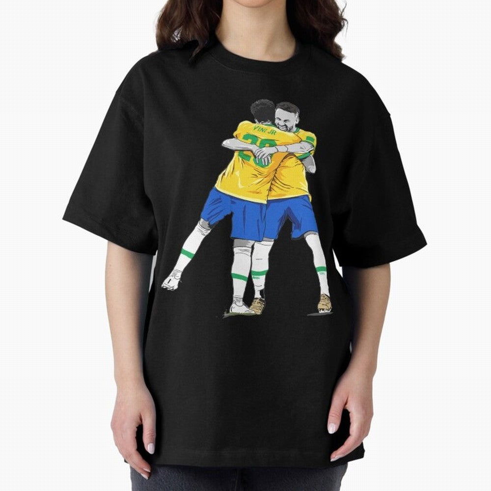 BRAZIL Neymar Jr and Vini Jr World Cup Celebration Classic T-Shirt Step into Global Football Passion for FIFA World Cup 2026 Group Stage, Built around Mbappe and Neymar, Argentina and Brazil, Goal Celebration Energy, Supporter Heritage, Football