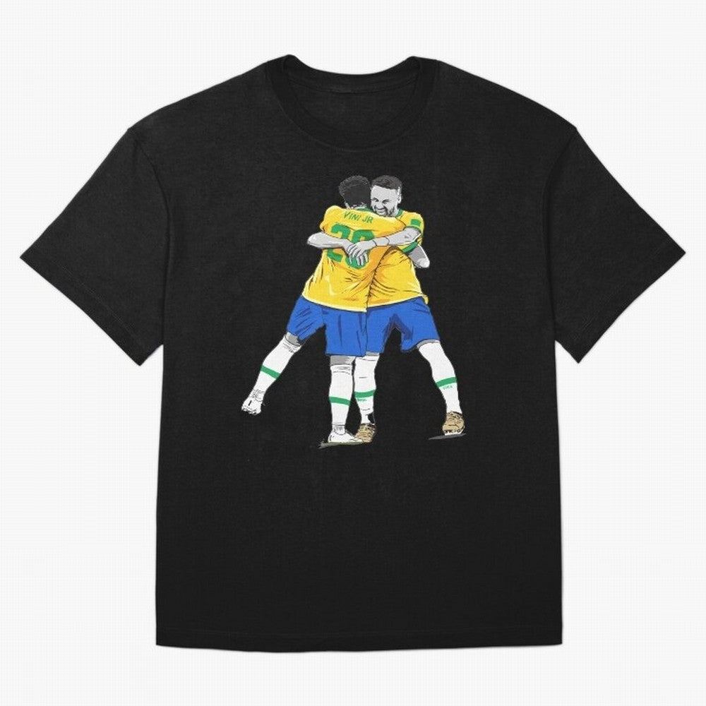 BRAZIL Neymar Jr and Vini Jr World Cup Celebration Classic T-Shirt Step into Global Football Passion for FIFA World Cup 2026 Group Stage, Built around Mbappe and Neymar, Argentina and Brazil, Goal Celebration Energy, Supporter Heritage, Football