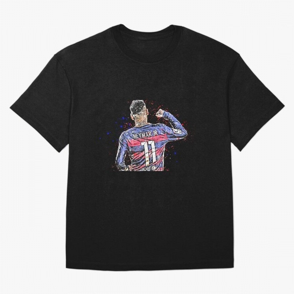 Neymar Oversized T-Shirt Follow FIFA World Cup 2026 USA Canada Mexico Connected to Messi, Spain Energy, Vintage Soccer Flavor, Modern Football Stars, National Flags and Final Night Emotion; Created for Match Day Parties, Soccer Gifts, Fan Photos,