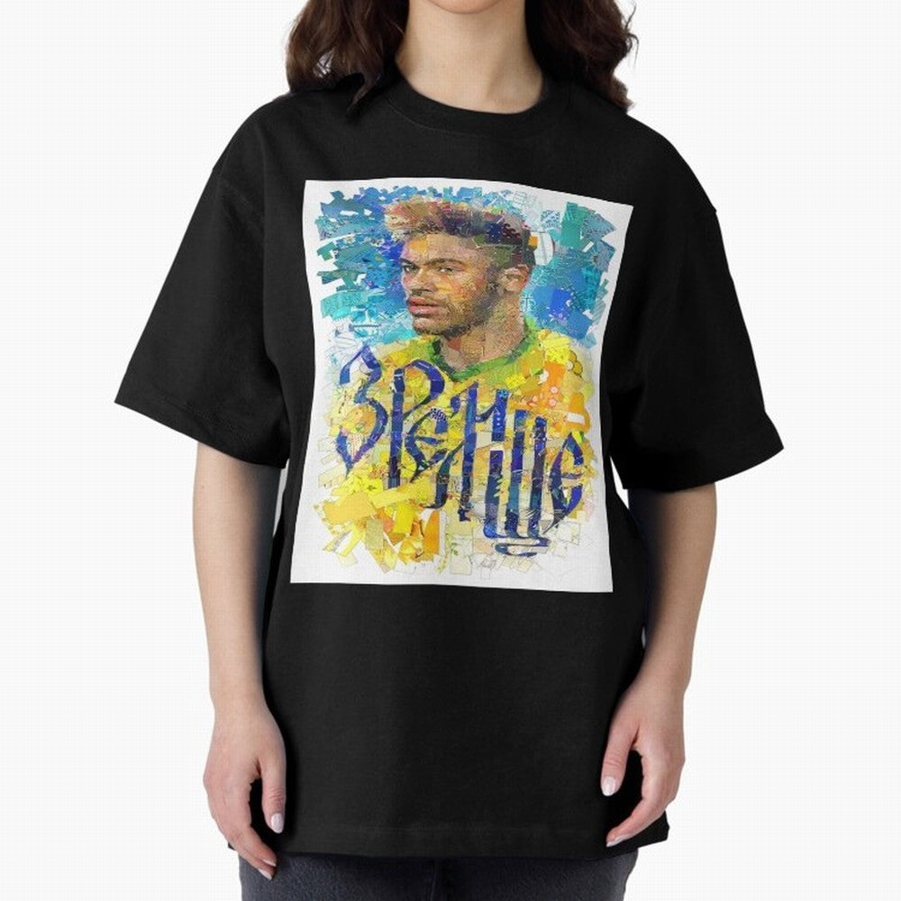 Neymar Illustration Art Framed Art Print Classic T-Shirt Fuel FIFA World Cup 2026 USA Canada Mexico for Fans of Mbappe and Spain, Bringing Fan Favorite Moments, National Team Passion, Big Match Drama and Soccer History; Ideal for Fans Who Follow