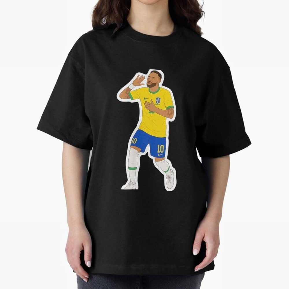 Neymar Jr Oversized T-Shirt Carry the Dream of FIFA World Cup 2026 USA Canada Mexico Celebrating Mbappe, Portugal, Spain and Germany Energy, Match Day Excitement, Supporter Culture, Golden Goals and Global Football Passion; Ideal for Football Dads,