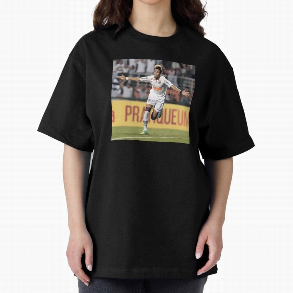 Neymar of Santos celebrating Classic T-Shirt Celebrate Fan Favorites in the FIFA World Cup 2026 Group Stage Journey through Cristiano Ronaldo, Haaland and CR7 Highlights, Netherlands Pride, Worldwide Fan Energy, Dramatic Goals, Stadium Lights and
