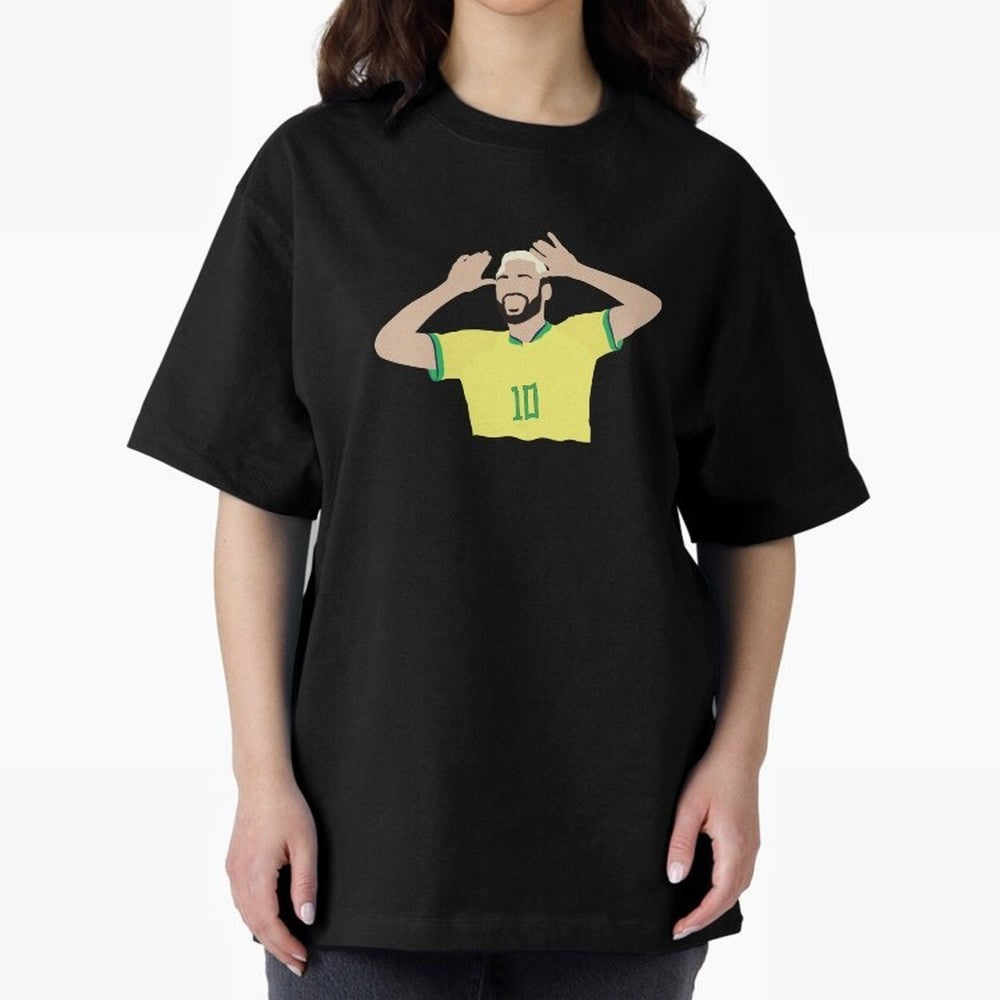 neymar cute vector Oversized T-Shirt Bring Bold Fan Energy to FIFA World Cup 2026 Group Stage Spirit, Built around France and Portugal, Messi and Cristiano Ronaldo, Global Supporter Spirit, Legendary Goals, National Colors and Tournament