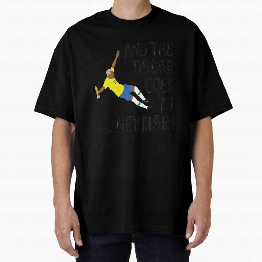 Neymar Diving Oversized T-Shirt Fuel the Hype around FIFA World Cup 2026 for Fans of CR7 and Portugal, Spain and Germany, Bringing Match Day Excitement, Supporter Culture, Golden Goals and Global Football Passion; Ideal for Passionate Fans Who Love