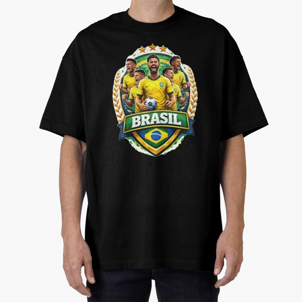 Brazil Football National Team Pride- Brazil Soccer Graphics Classic T-Shirt Turn Every Weekend Toward the FIFA World Cup 2026 Journey through Mbappe Highlights, Argentina, France and Brazil Pride, Football Festival Excitement, Trophy Ambitions,