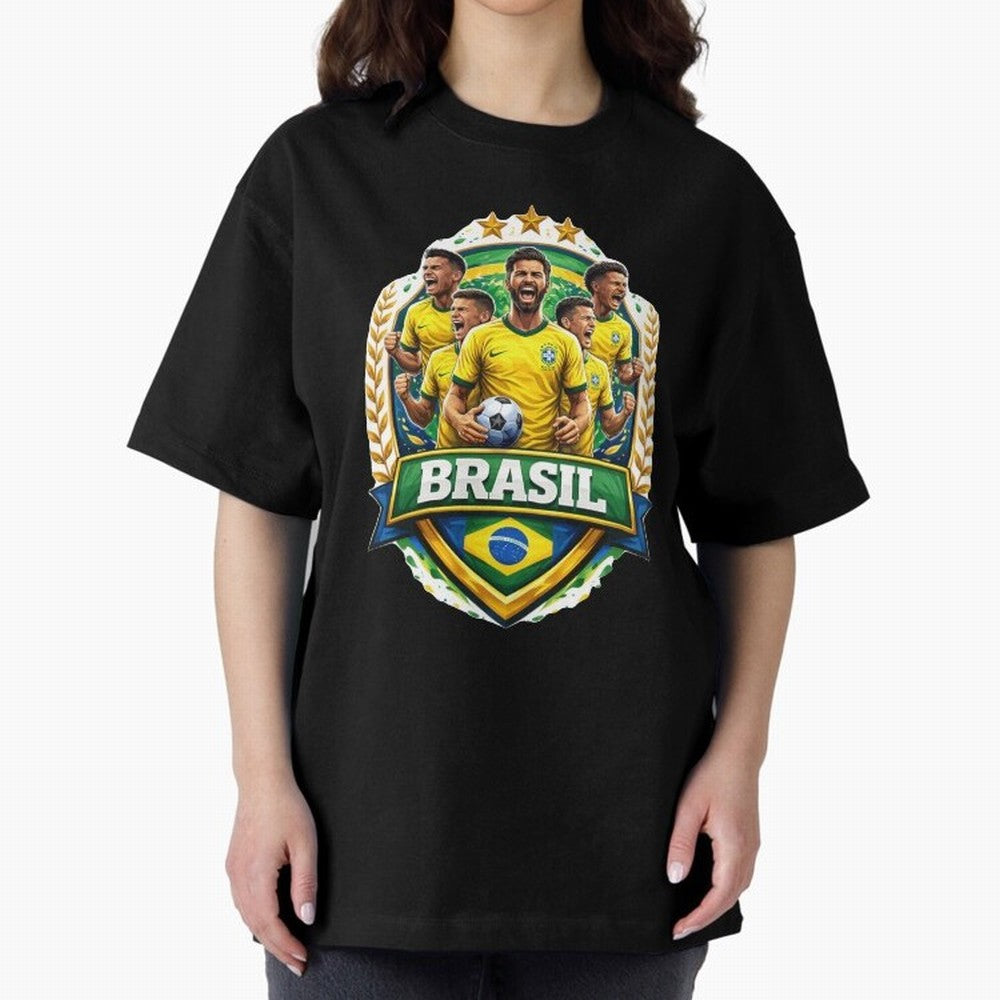 Brazil Football National Team Pride- Brazil Soccer Graphics Classic T-Shirt Turn Every Weekend Toward the FIFA World Cup 2026 Journey through Mbappe Highlights, Argentina, France and Brazil Pride, Football Festival Excitement, Trophy Ambitions,